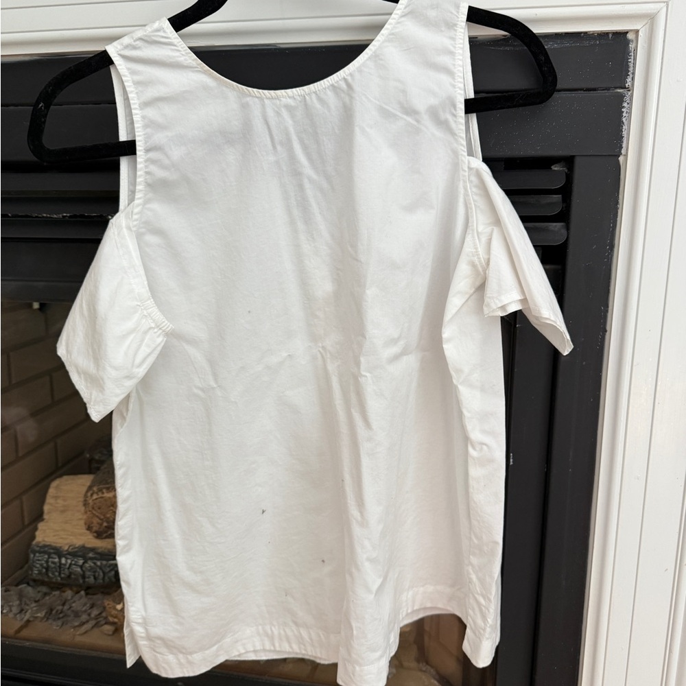 LOFT White Cold Shoulder Tank Top